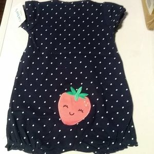 Carters Baby Girl Strawberry Themed Romper